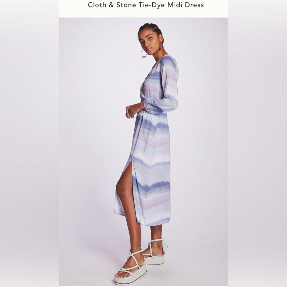 Cloth & Stone Tie-Dye Midi Dress